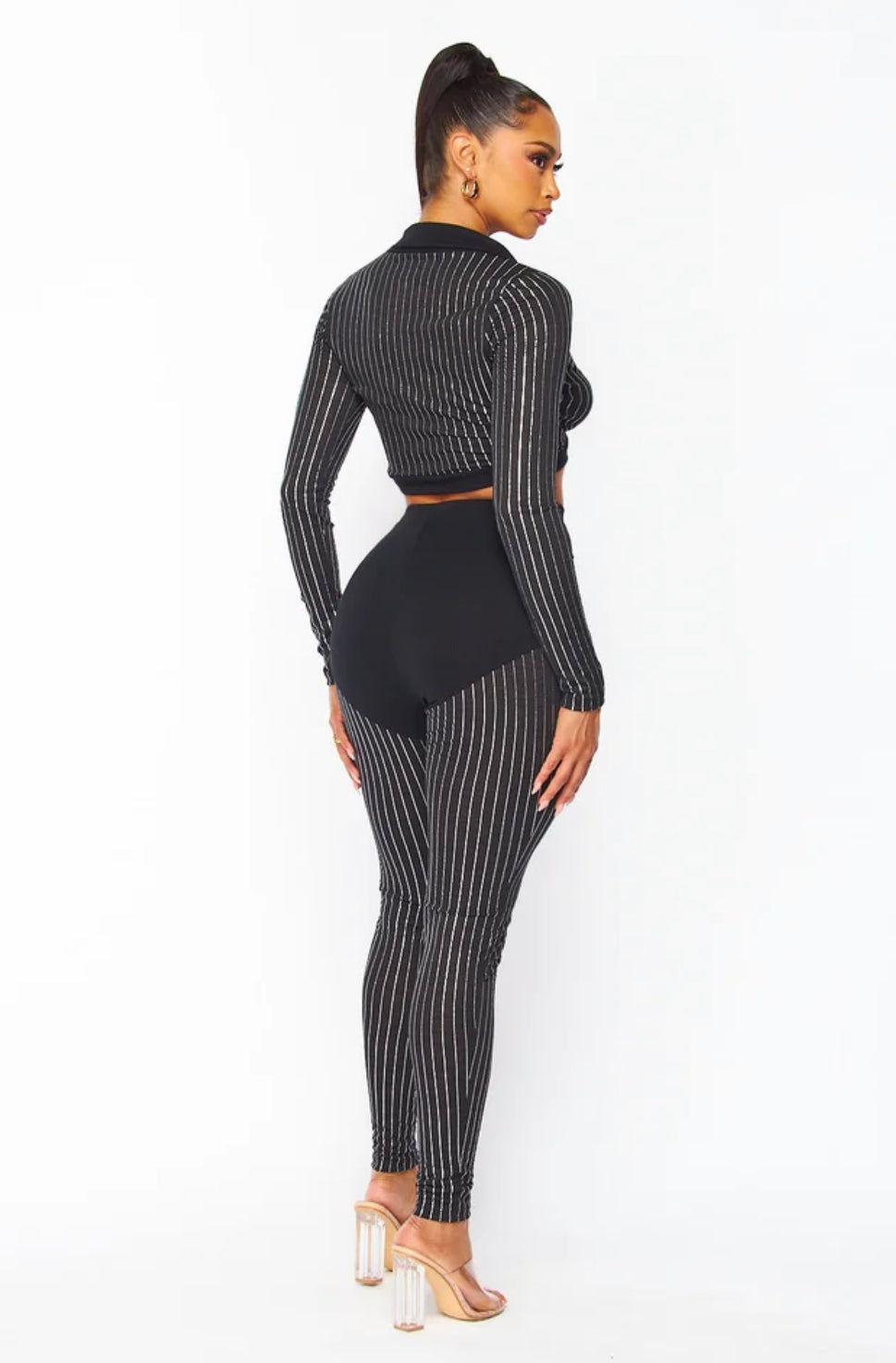 The Diva Stripe Pants Set