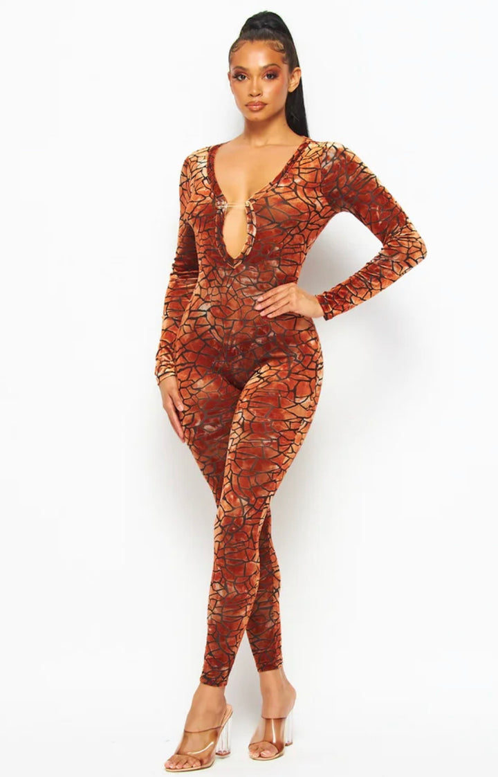 Safety Pinned Diva Detailed Jumpsuit