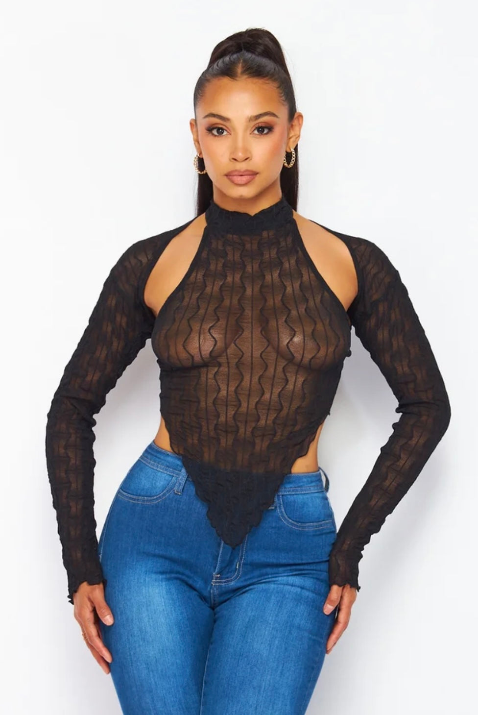 The Diva Merrow Mesh Top