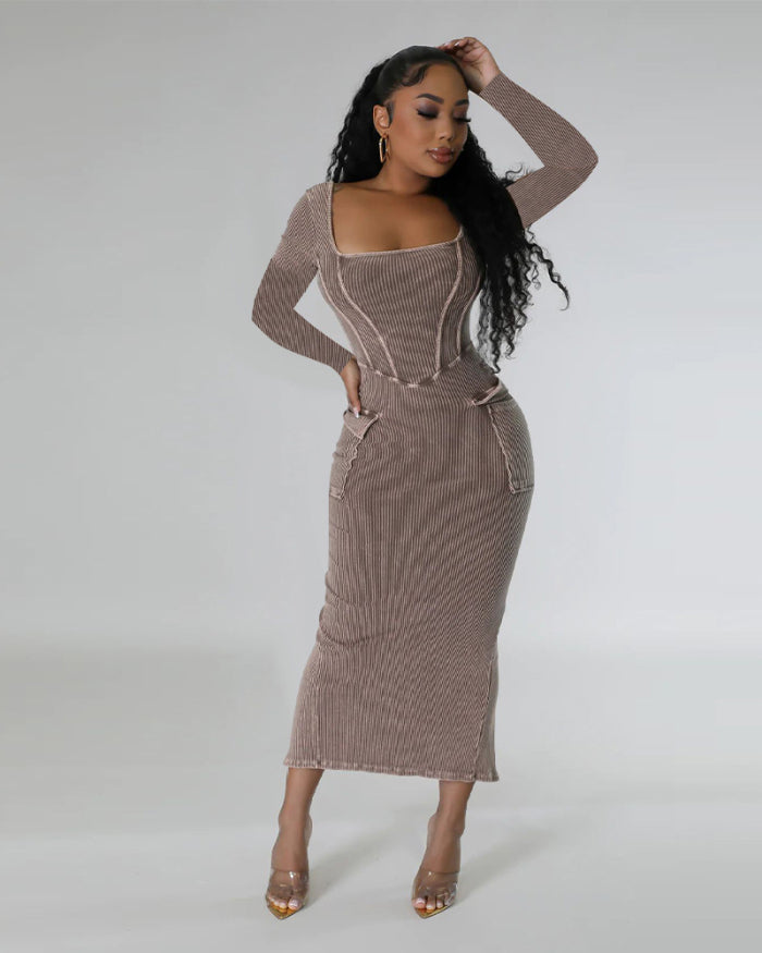 The Diva Knitted Maxi Dress