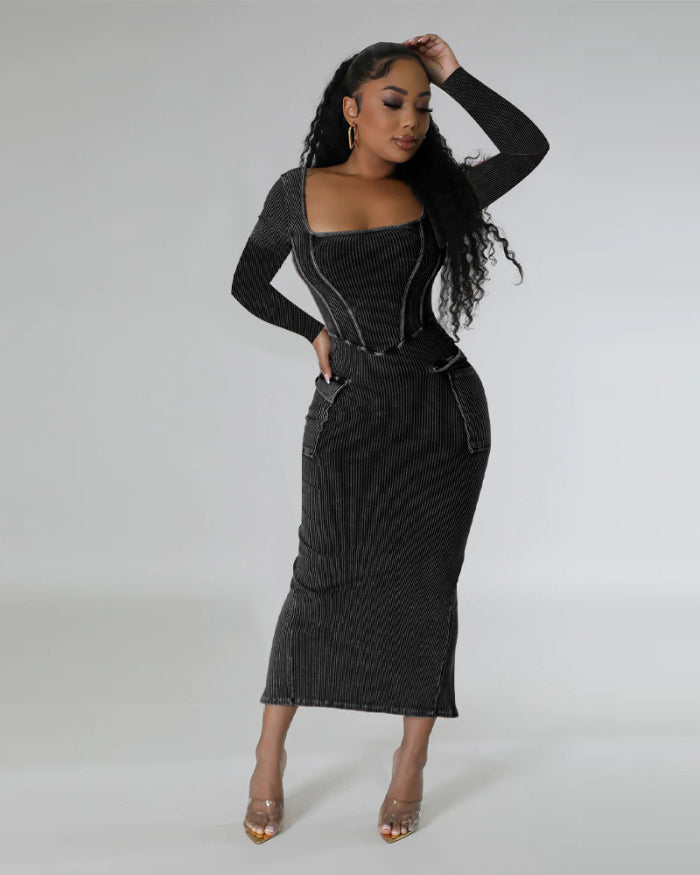 The Diva Knitted Maxi Dress