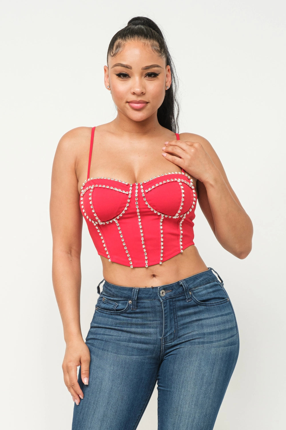 The Diva Rhinestone Bustier